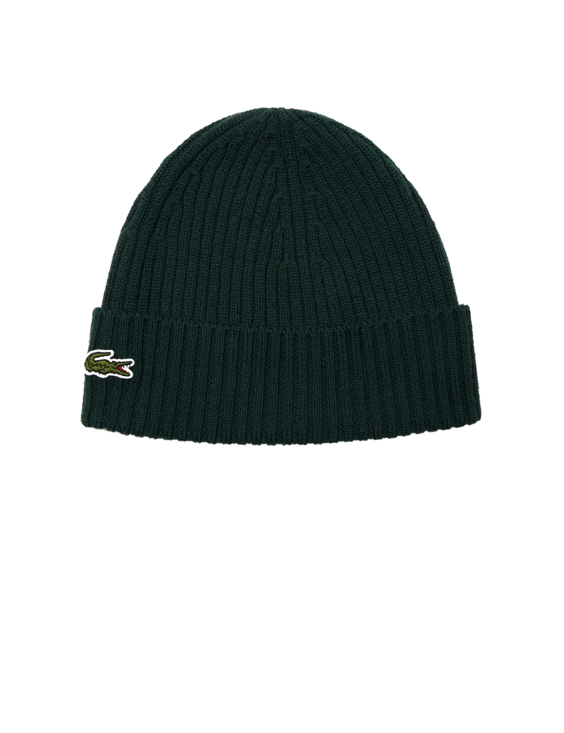 Brushed ribbed wool beanie