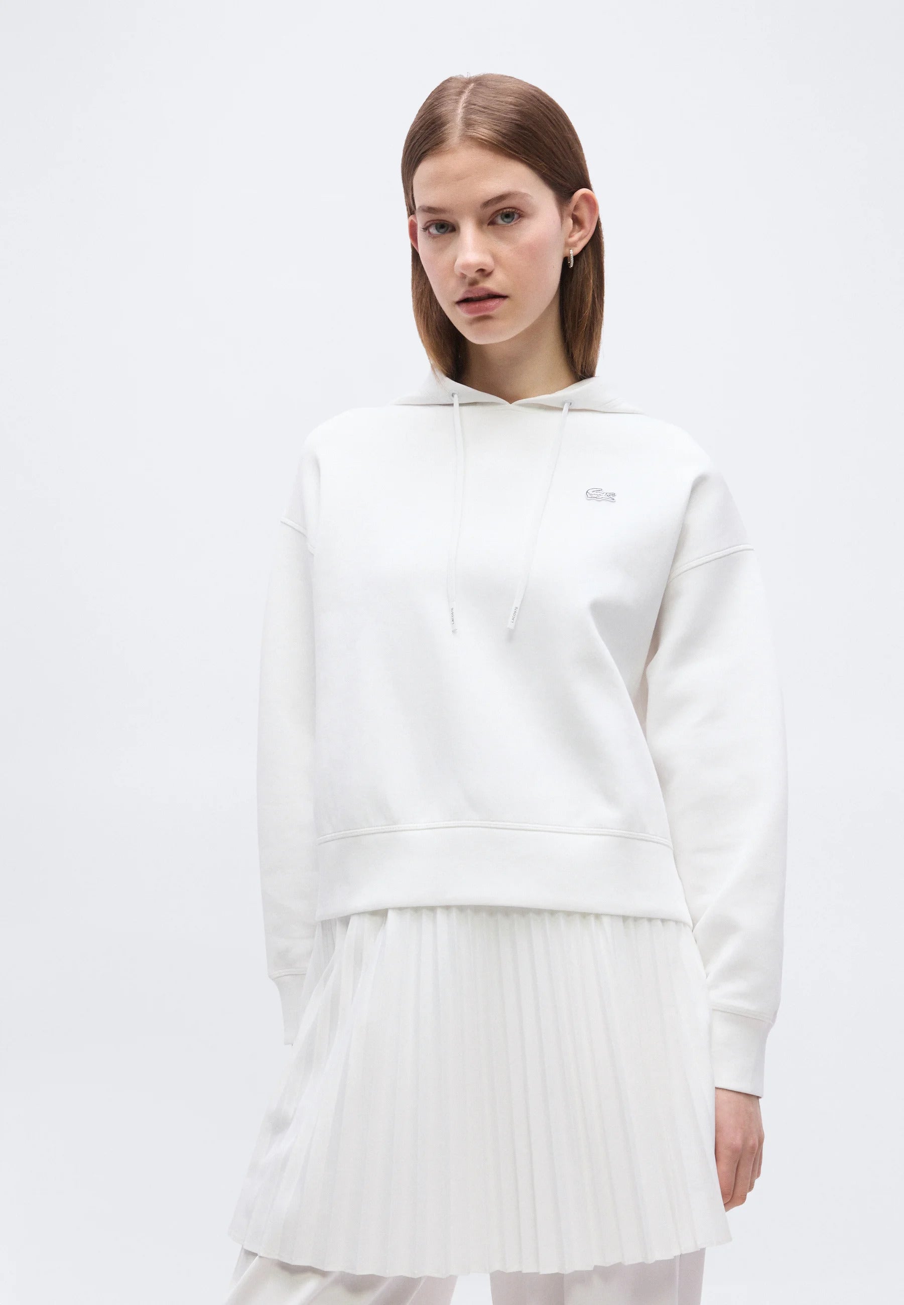 Felpa oversize con cappuccio regolabile 
