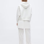 Felpa oversize con cappuccio regolabile 