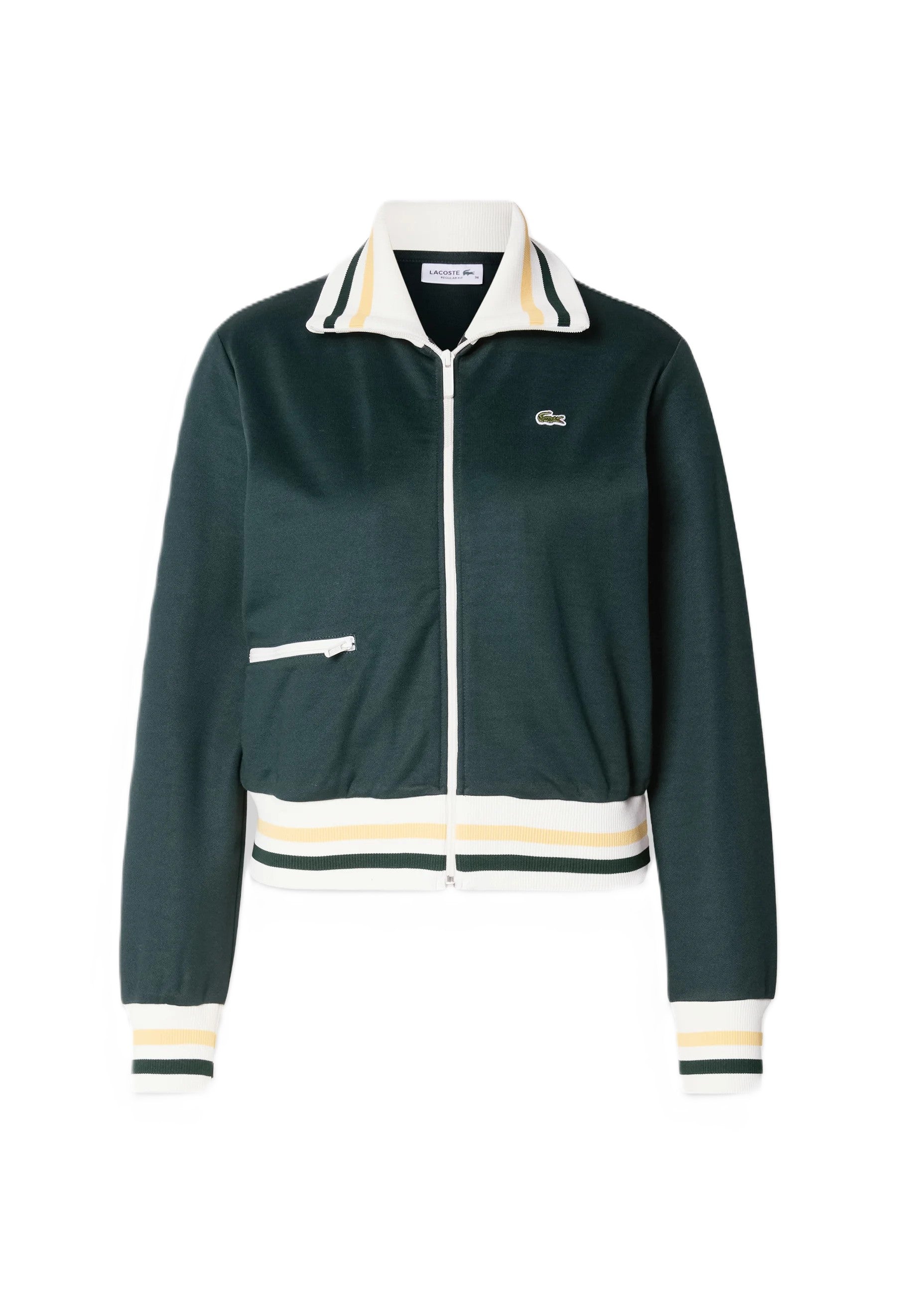Felpa a righe con zip 