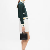 Felpa a righe con zip 