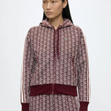 Monogram jacquard hoodie