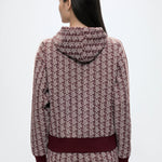 Monogram jacquard hoodie