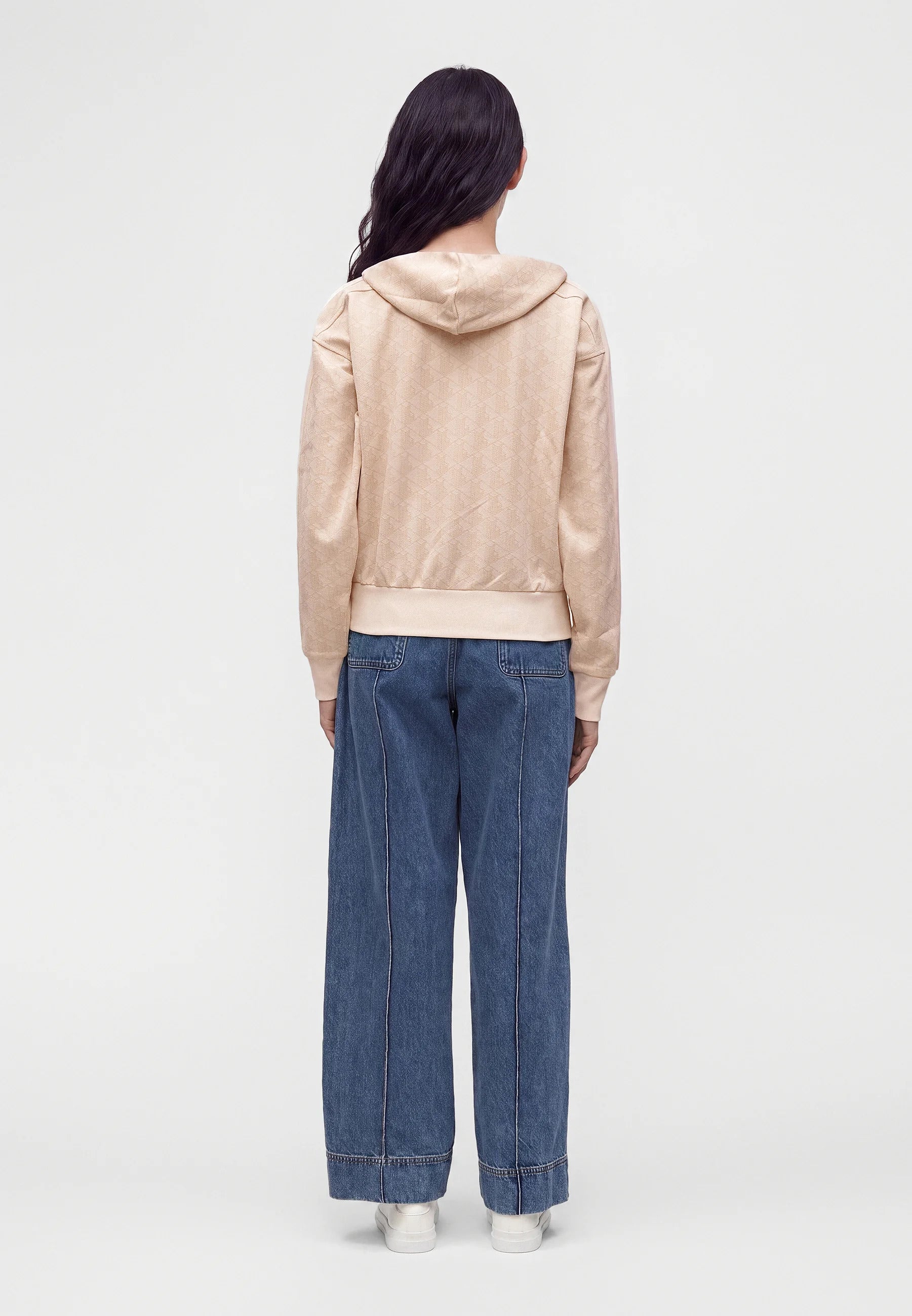 Monogram jacquard hoodie