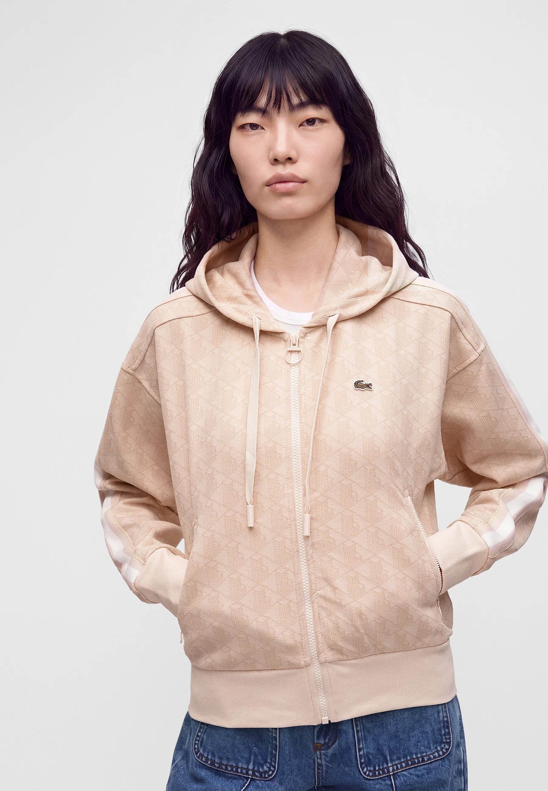 Monogram jacquard hoodie
