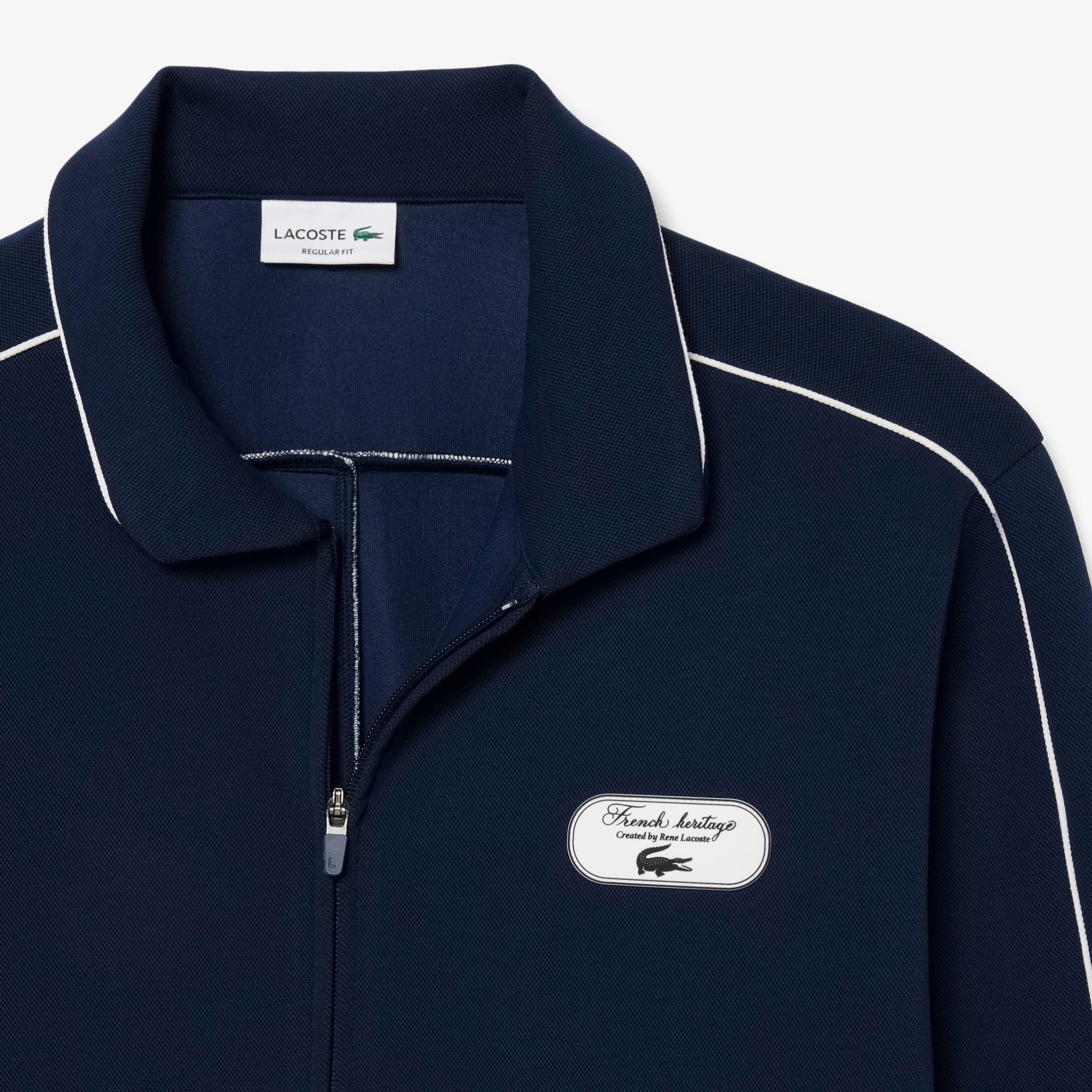 Tennis Heritage zip-up sweatshirt with crest
