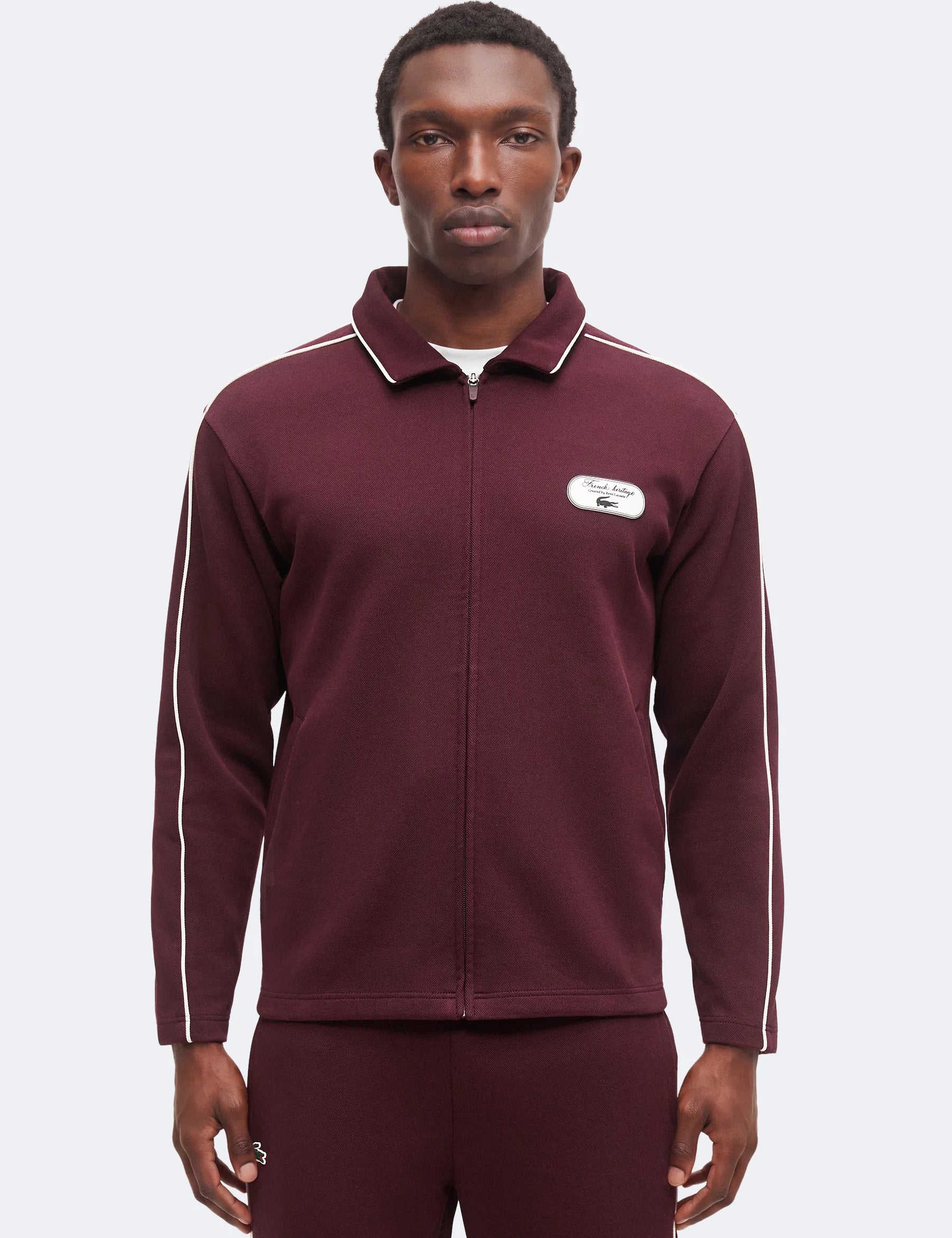 Tennis Heritage zip-up sweatshirt with crest