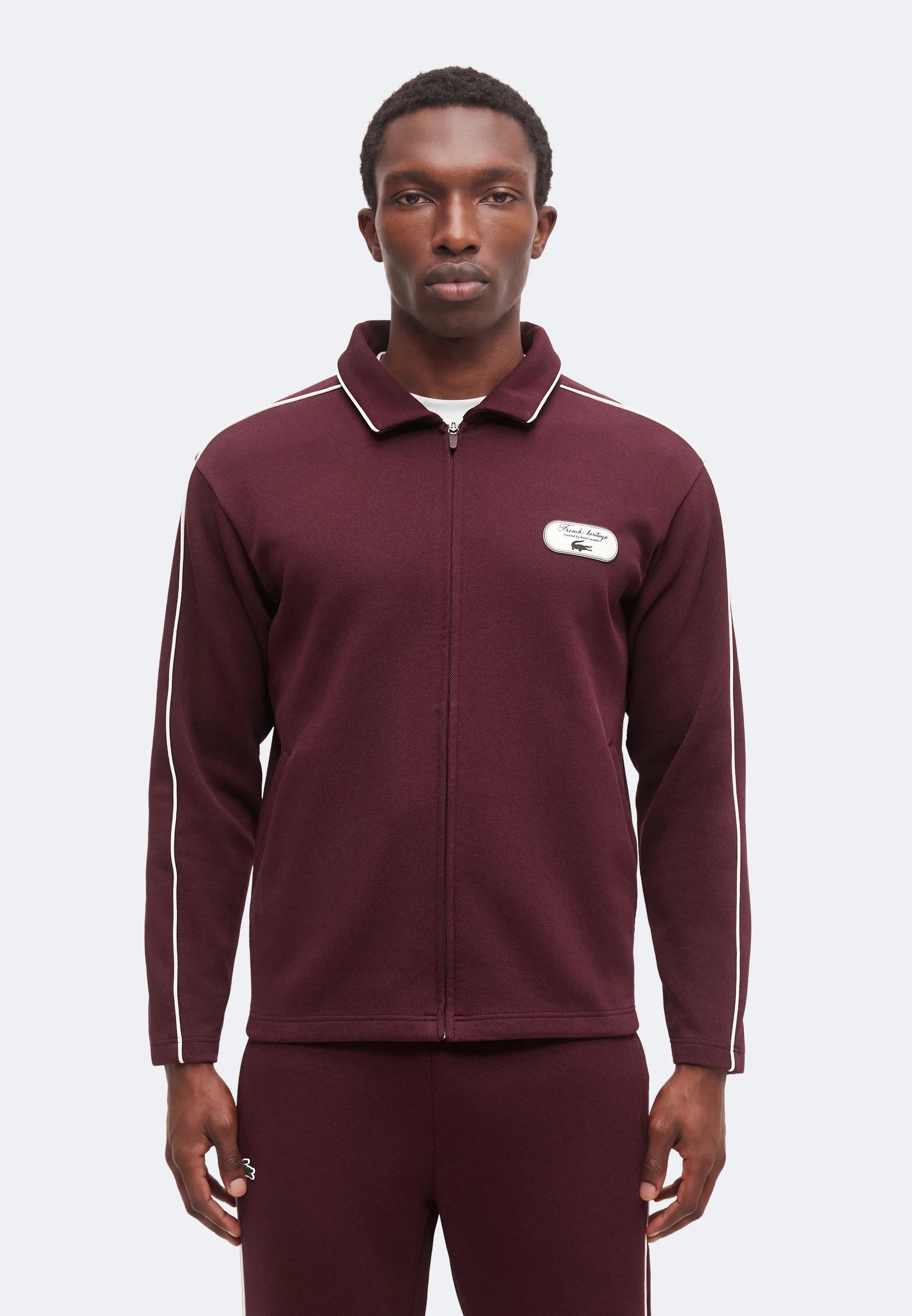 Tennis Heritage zip-up sweatshirt with crest