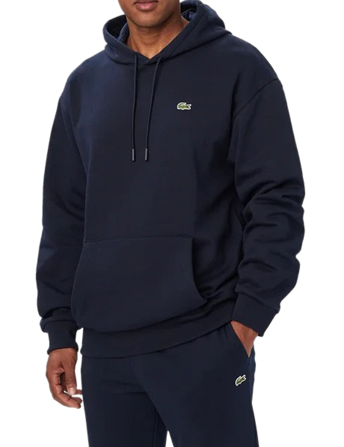 Hoodie in fleece fabric