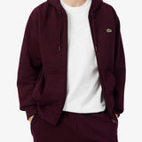 Hoodie in fleece fabric