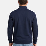 Double-face piqué zip-up sweatshirt