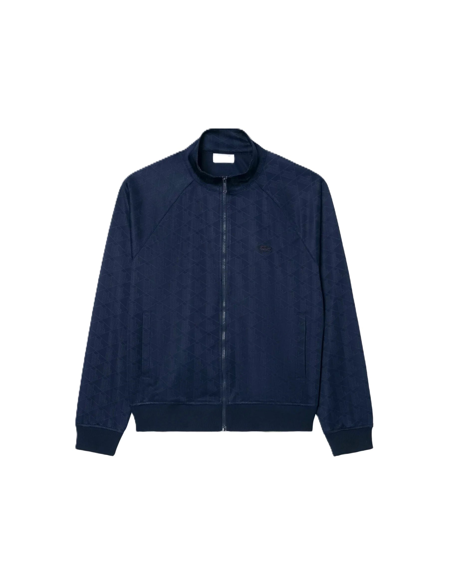 Monogram jacquard zip jacket
