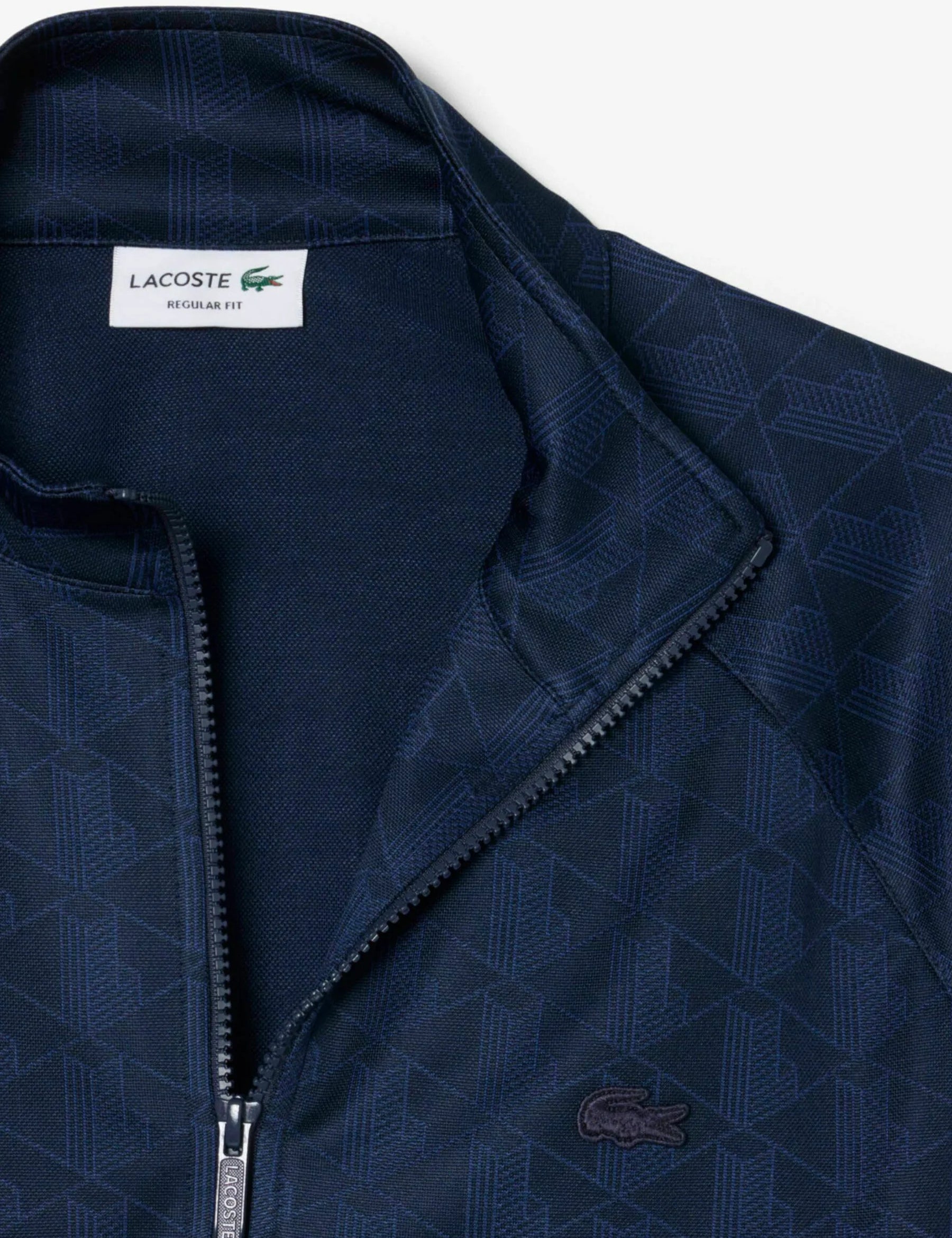 Monogram jacquard zip jacket