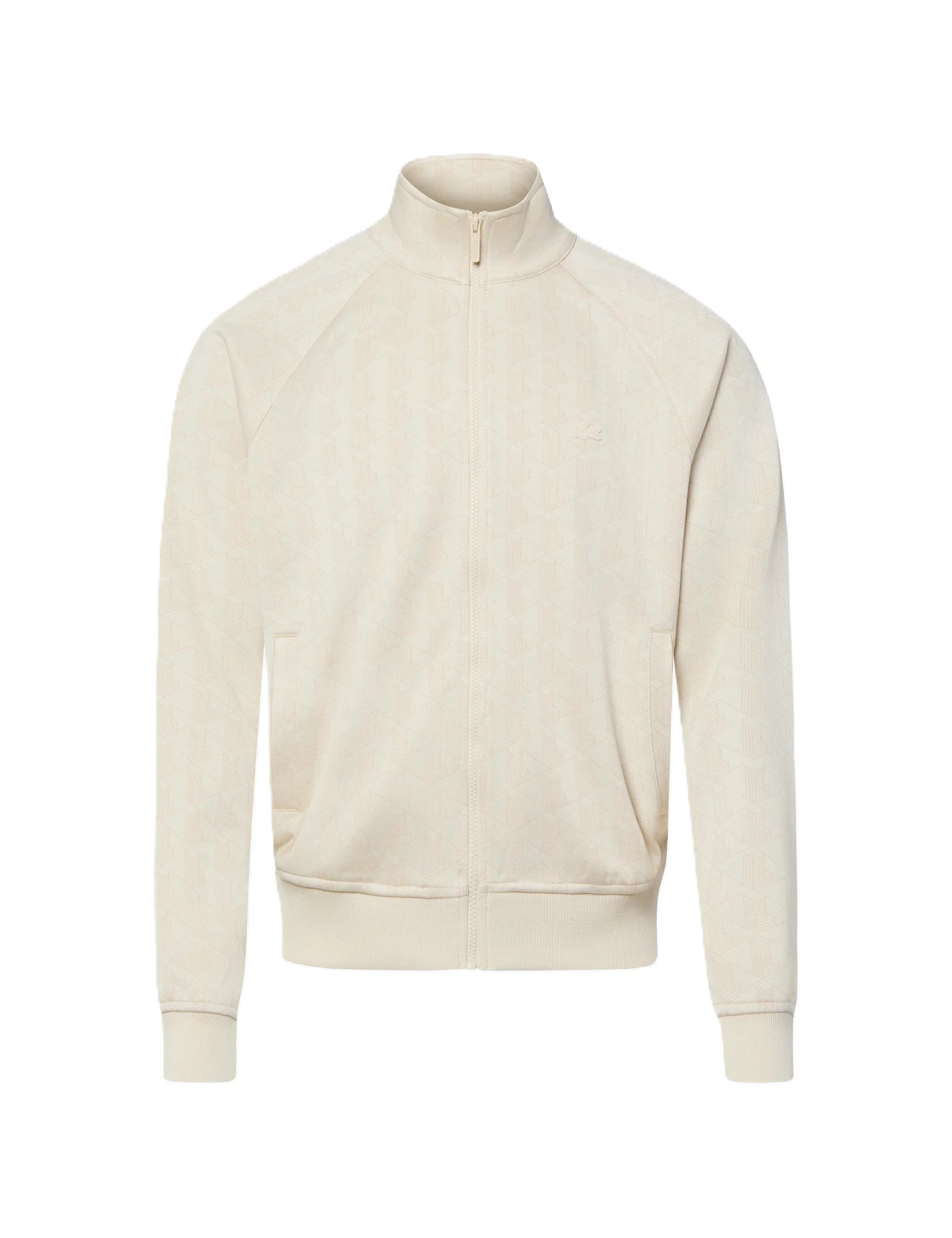 Giacca con zip jacquard con monogramma 