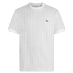 Slim fit T-shirt with jacquard monogram