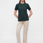 Monogrammed flared track pants