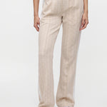 Monogrammed flared track pants