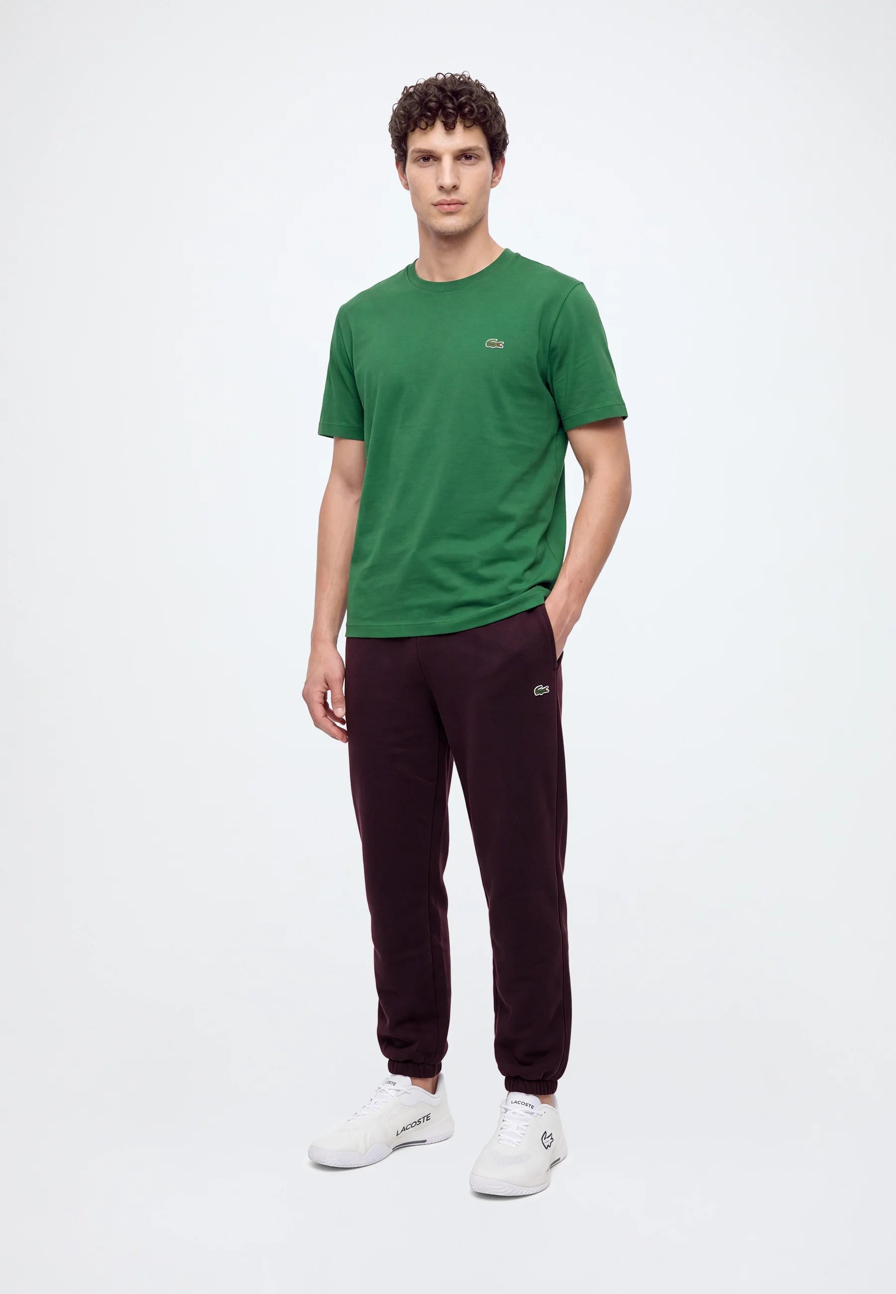 Pantaloni della tuta regular fit in tessuto felpato 