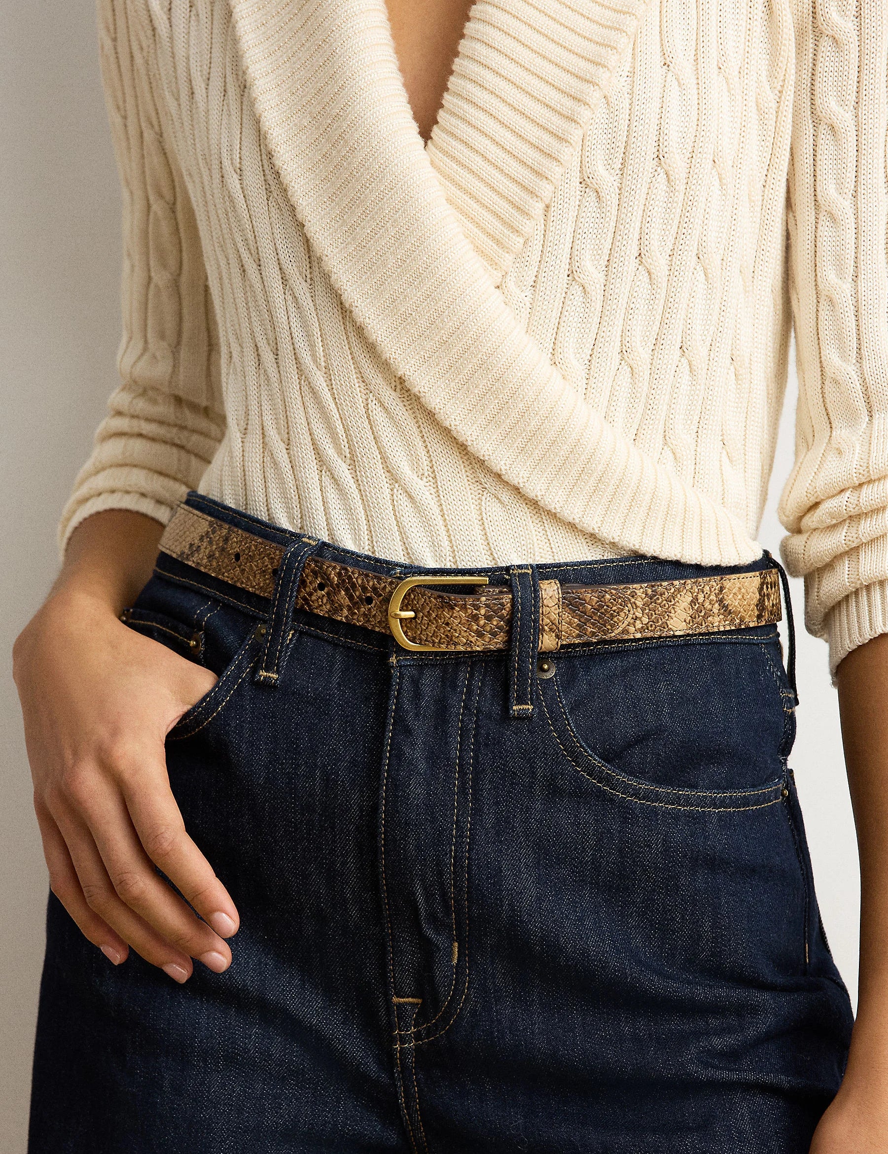 Mdrn Rnd Bkl-Belt-Skinny