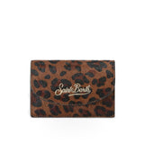 Card Holder Dark Leo Brushed Leather 