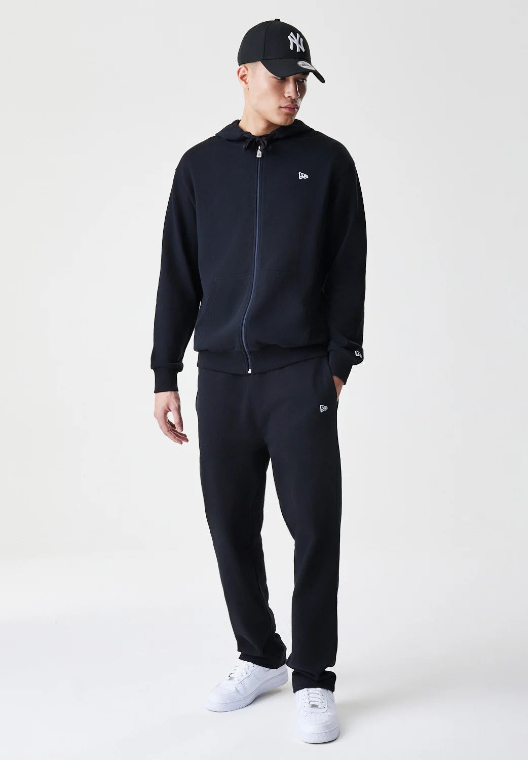 Ne Essntials Fz Hoody Newera Blk 