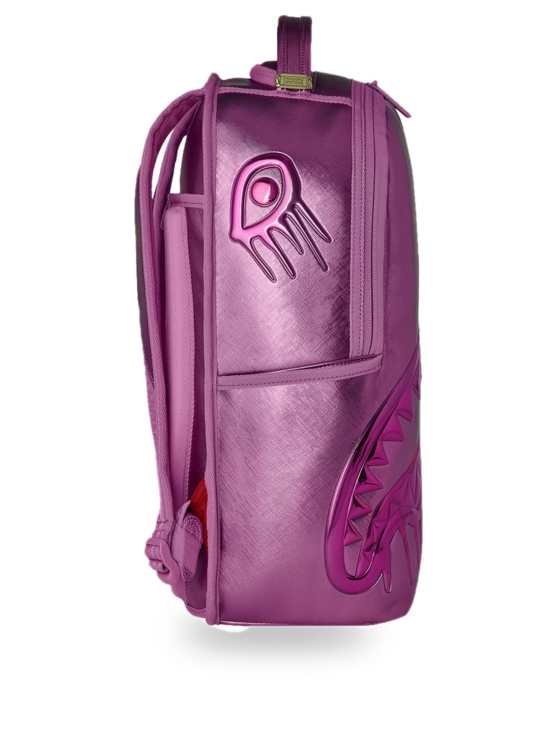 metallic pink metallic drip
