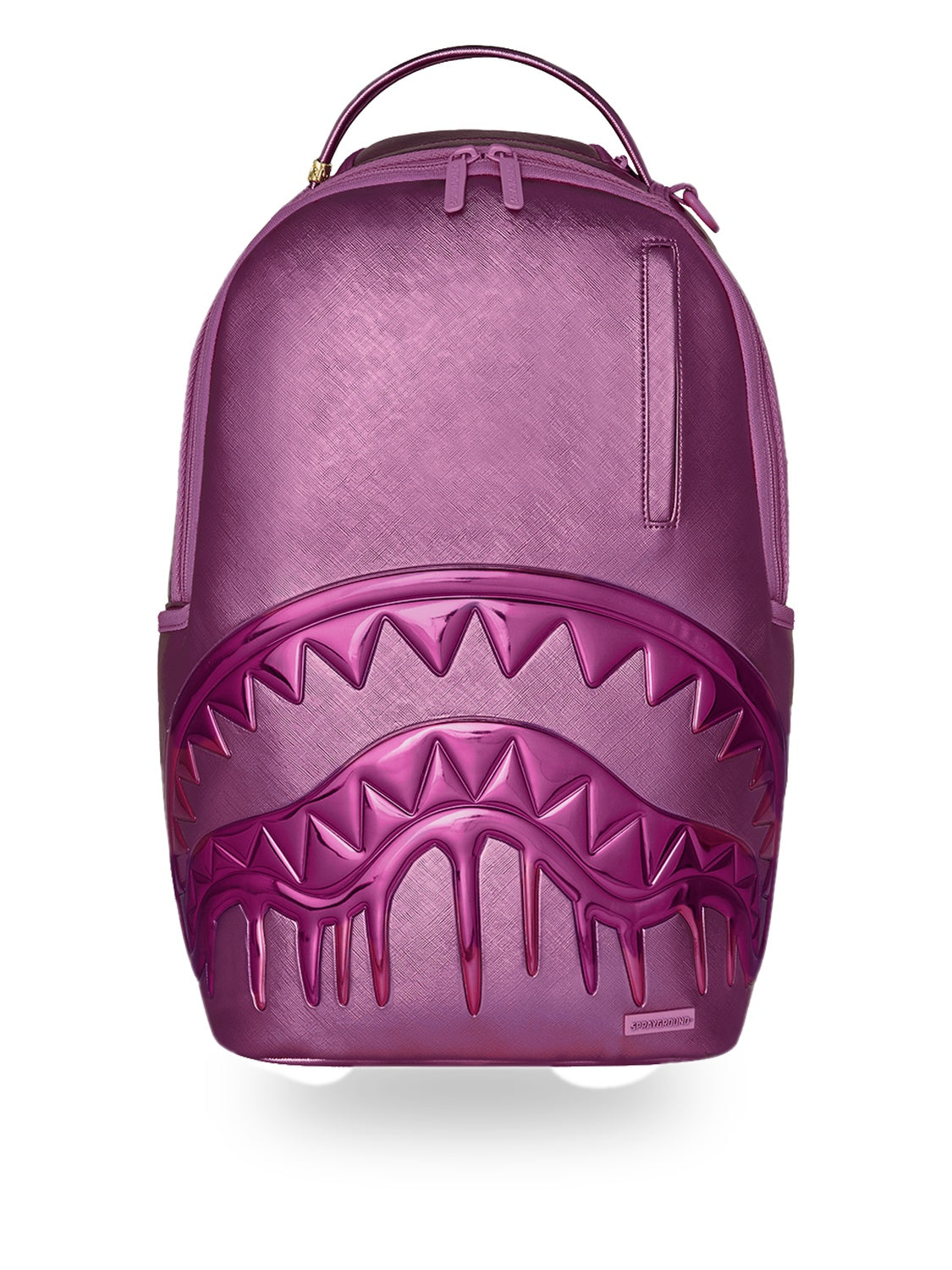 metallic pink metallic drip