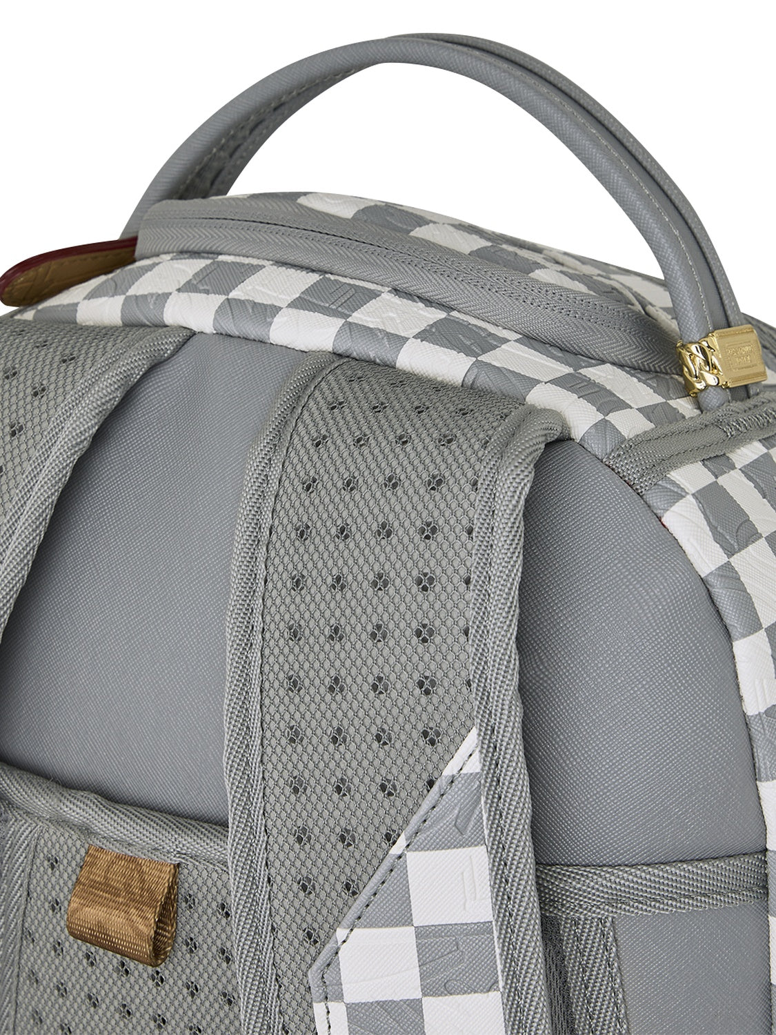 embossed cream check 