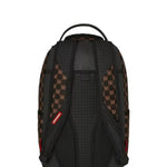 sharks in paris wtf bubble brown check backpack