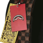 sharks in paris wtf bubble brown check backpack
