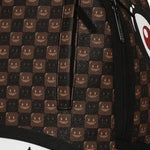sharks in paris wtf bubble brown check backpack