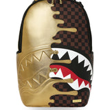sharks in paris gold drip backpack<BR/> 