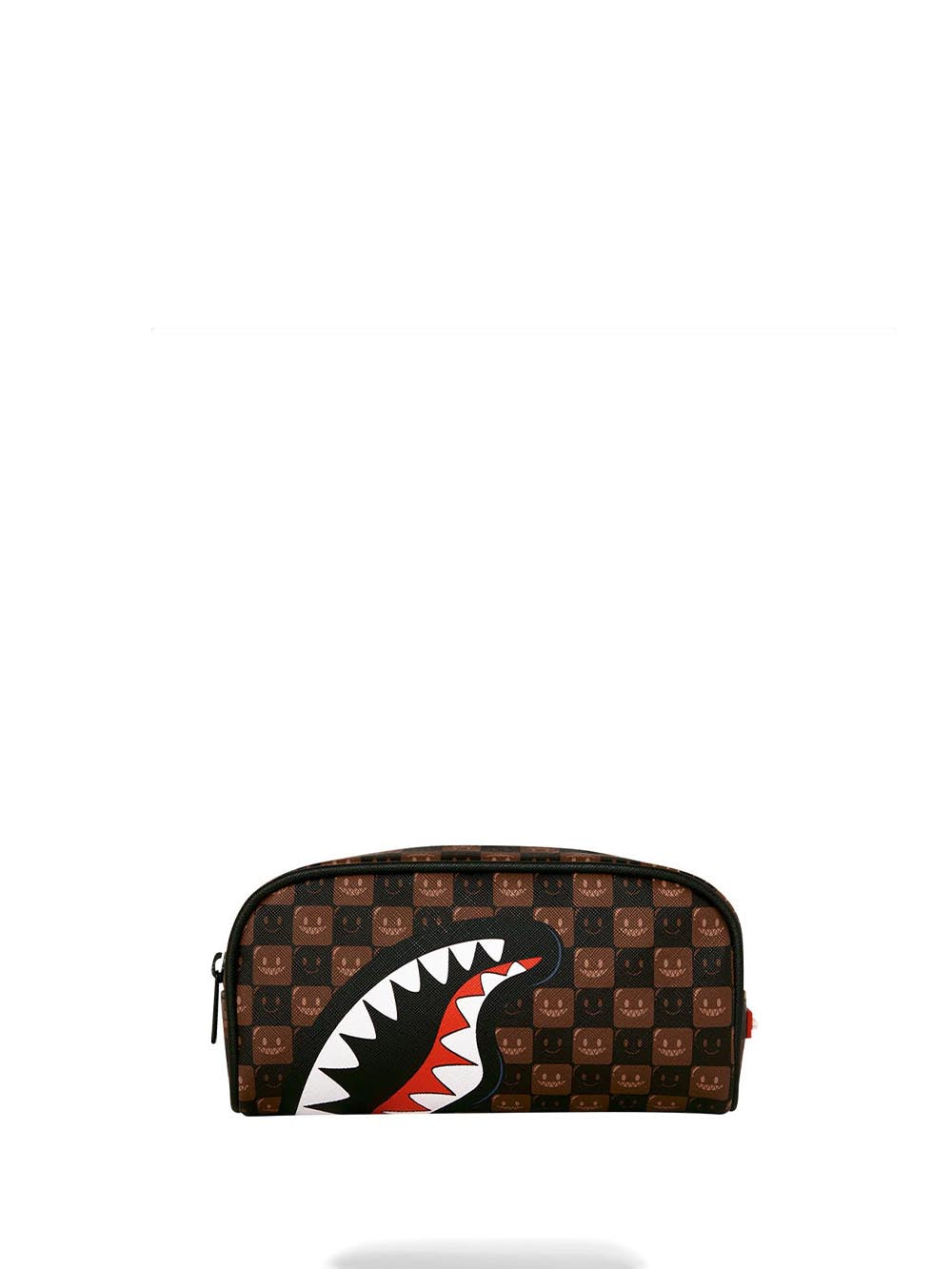 sharks in paris wtf bubble brown check pouch 
