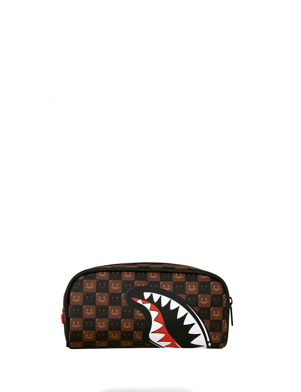sharks in paris wtf bubble brown check pouch