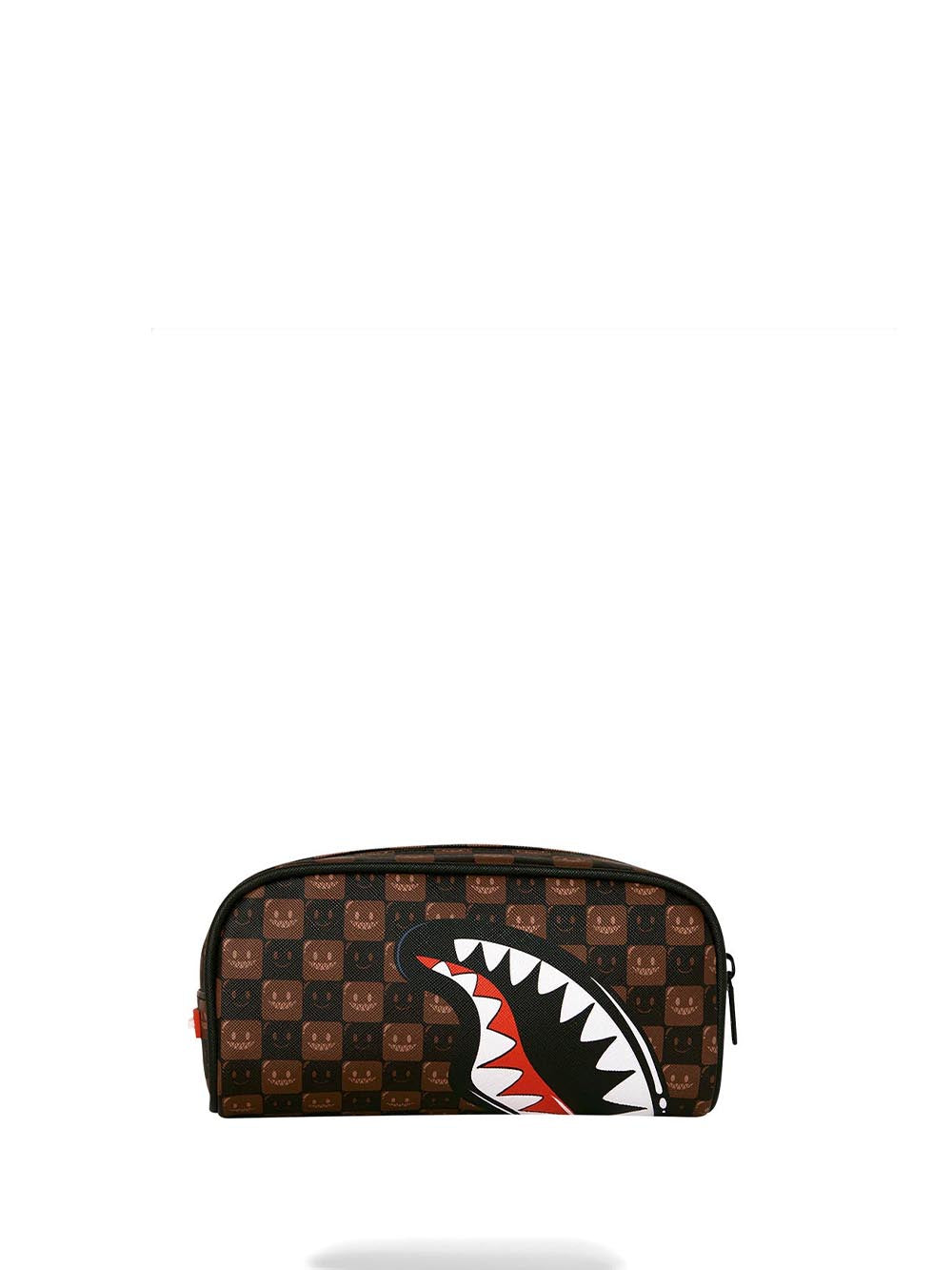 sharks in paris wtf bubble brown check pouch 