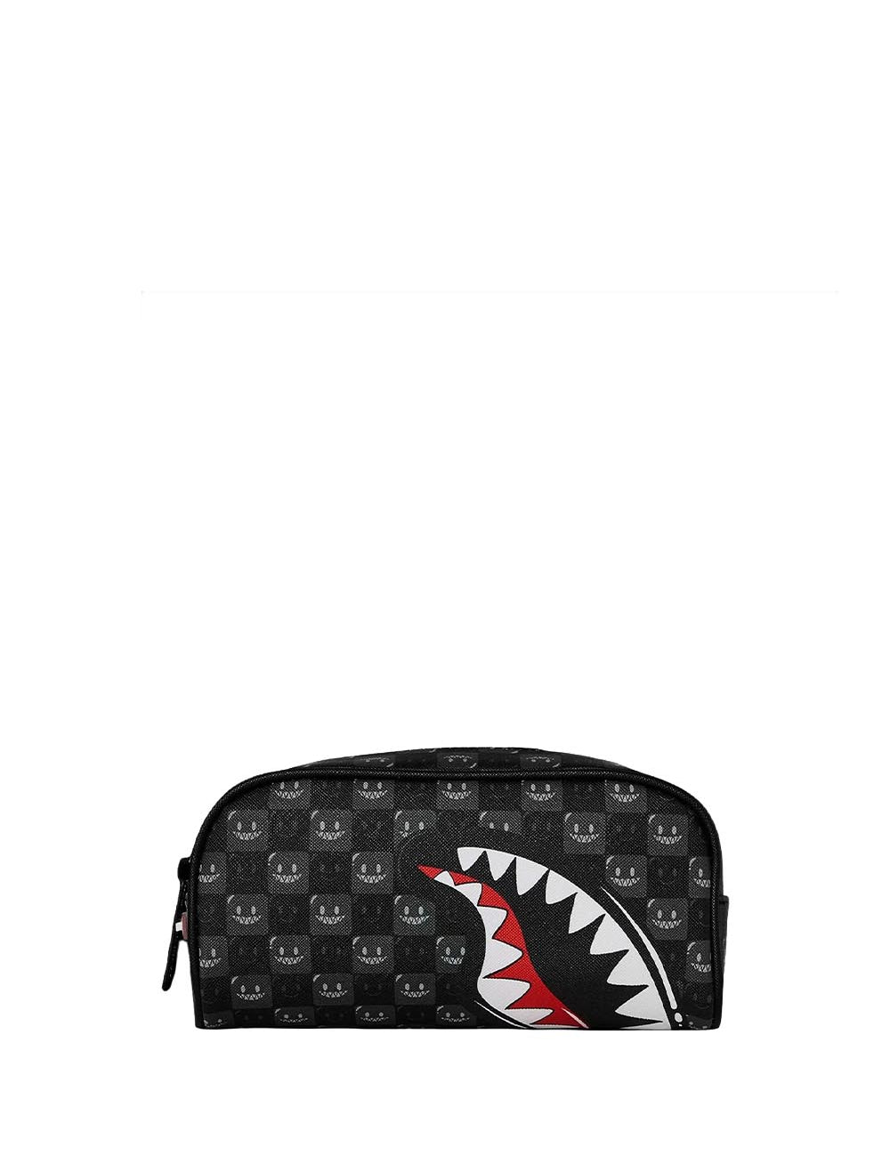 sharks in paris wtf bubbly black check pouch