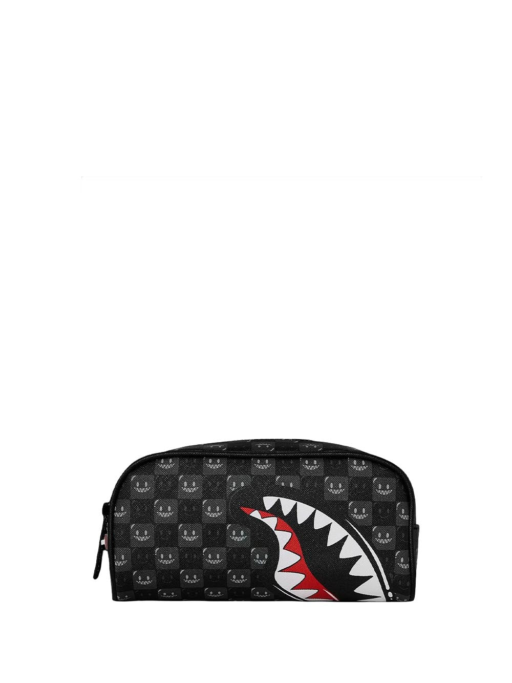 sharks in paris wtf bubbly black check pouch