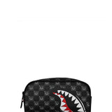 sharks in paris wtf bubbly black check pouch