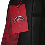 blacked out embossed gold tooth backpack<BR/> 
