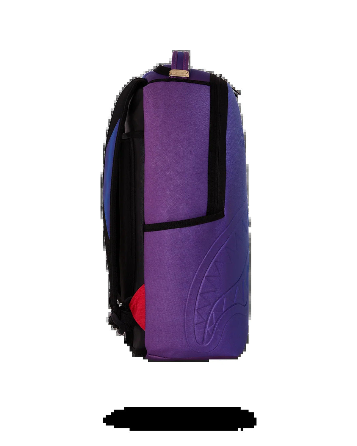shark central embossed dusk nylon backpack 