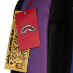 shark central embossed dusk nylon backpack 