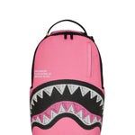shark central pink embroidered shark backpack 