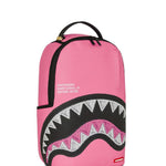 shark central pink embroidered shark backpack 