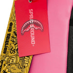 shark central pink embroidered shark backpack 