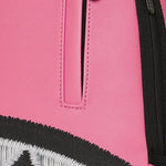 shark central pink embroidered shark backpack 
