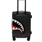 sharks in paris wtf bubbly black check carry-on luggage