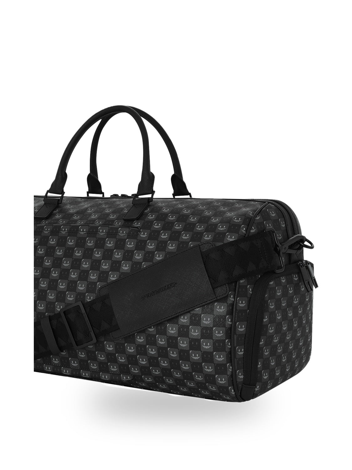 sharks in paris wtf bubble black check duffle