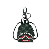 sharks in paris wtf bubble black check backpack keychain