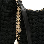 Medium Crochet Hobo Bag With Metal Handle