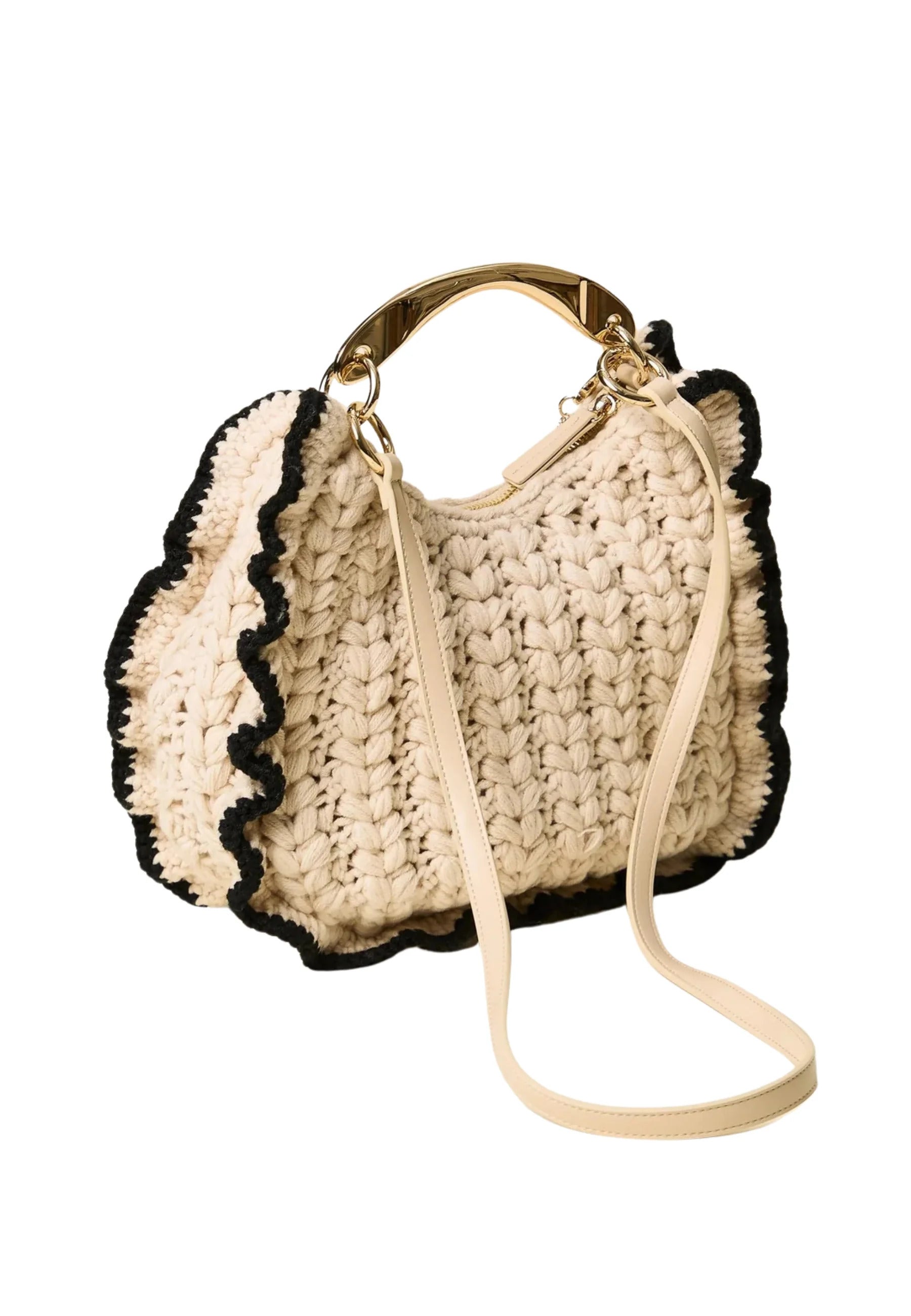 Hobo Media Crochet Con Manico In Metallo 